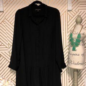 Cute black dress with buttons